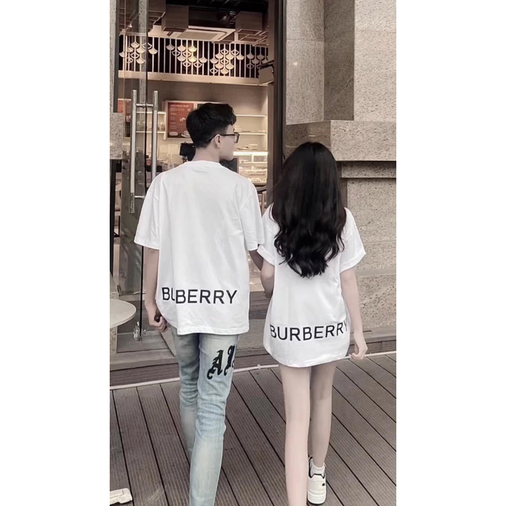 Áo thun buberry 01 chất cotton 100% cao cấp in lưng