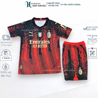Áo clb AC Milan / Freeship/ Bộ quần áo bóng đá CLB Ac Milan cao cấp mới 2023