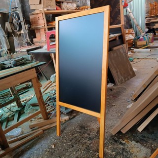 Bản menu 2 mặt mái nhà màu vàng 50 x 80 cm