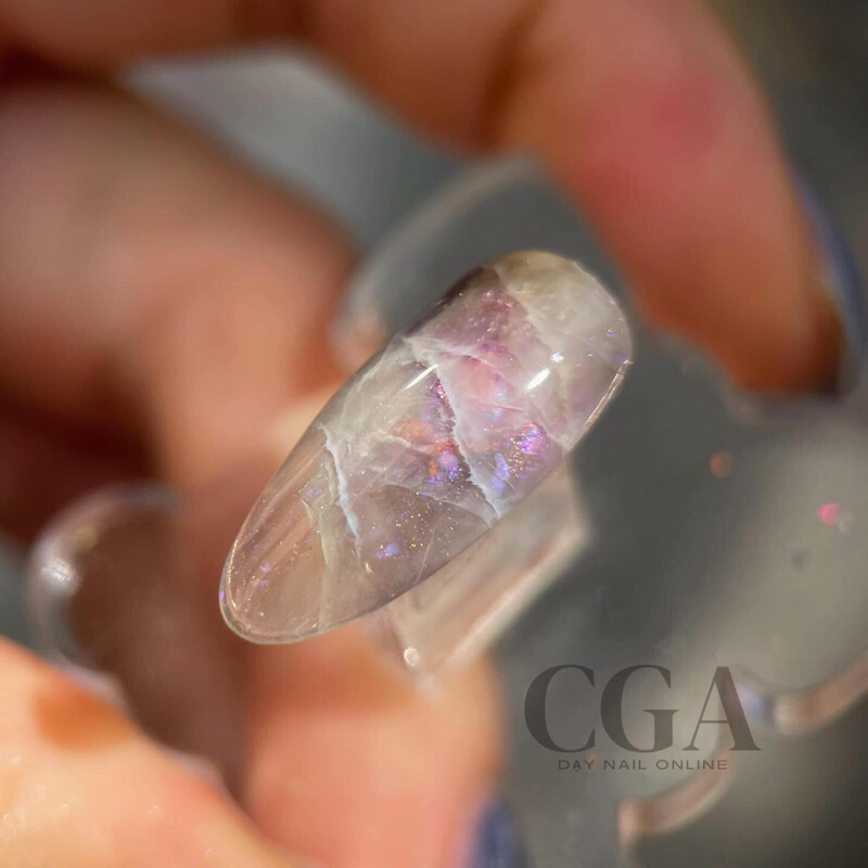 Màu nước trắng nén tạo loang vân đá