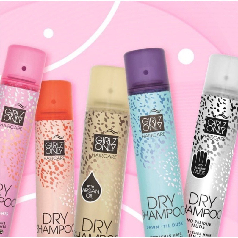 Dầu Gội Khô Girlz Only Party Nights / Dawn 'Til Dusk / Dazzling Volume / No Residue Nude 200ml