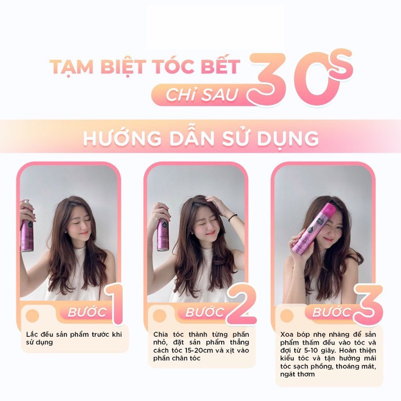 Dầu Gội Khô Girlz Only Party Nights / Dawn 'Til Dusk / Dazzling Volume / No Residue Nude 200ml