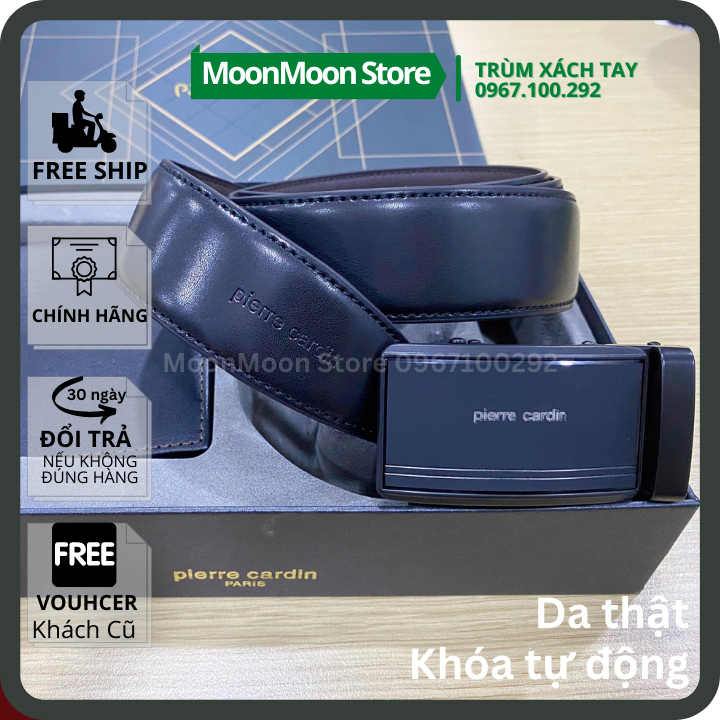 ♥️100% AUTH♥️ COMBO Set Bóp/Ví Da Thắt Lưng Nam PIERRE CARDIN Nguyên Bộ Săn SALE Malaysia PCS2