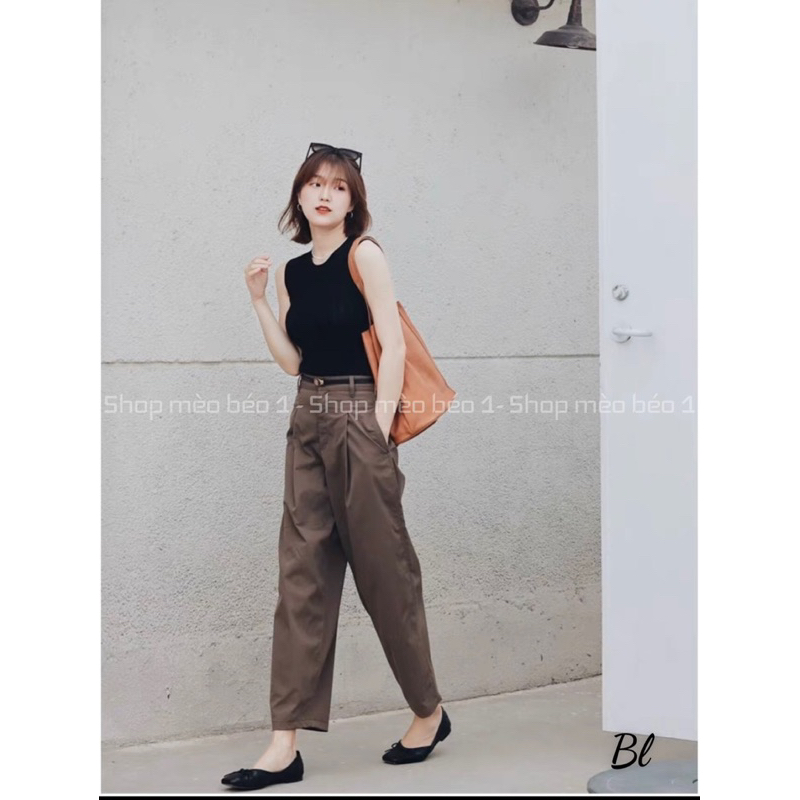 Giày búp bê cn nơ nhí trần chỉ đế bệt fullbox