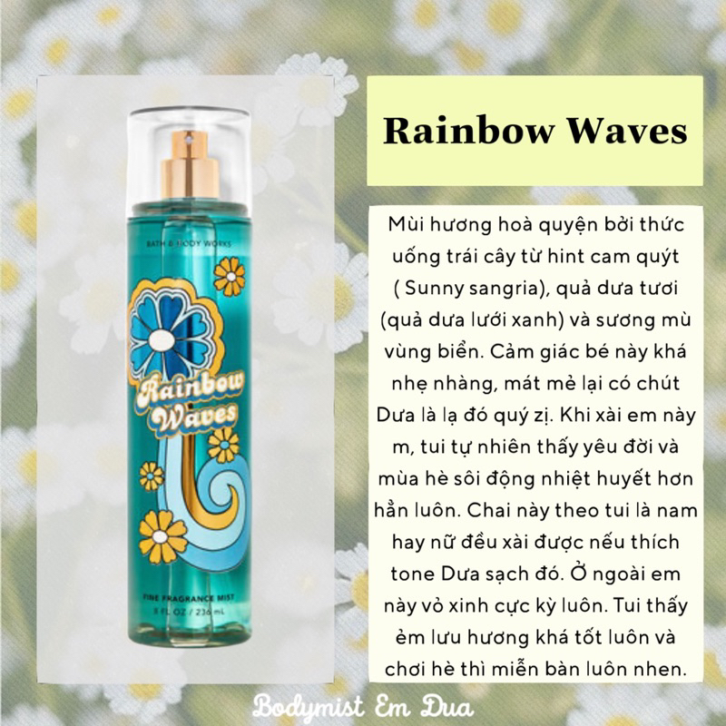Xịt Thơm Toàn Thân - RAINBOW WAVES