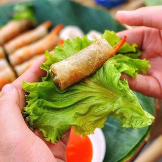 Chả ram tôm đất Bình Định - Chả tem xanh- Ram Vip