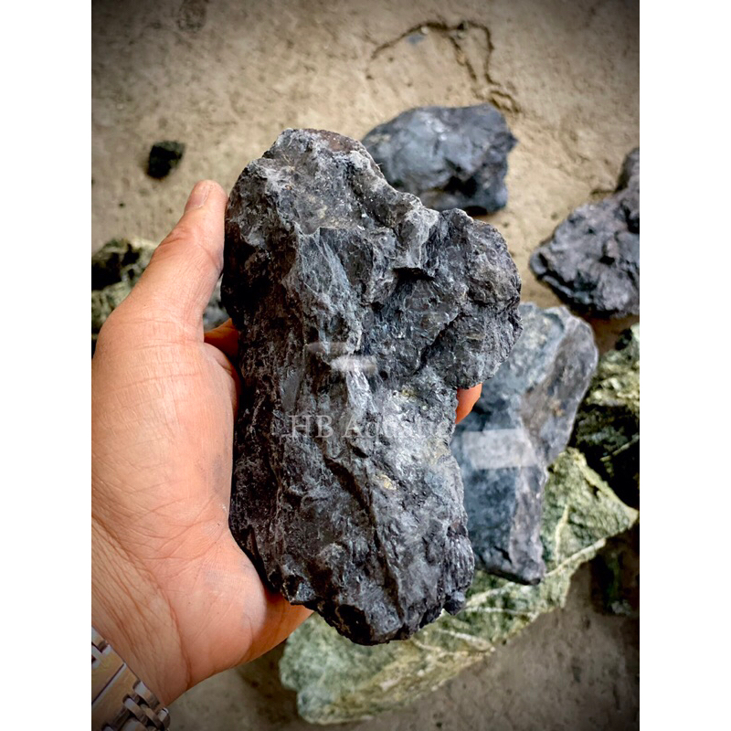 Đá Trầm Tích Đen platinum 1kg