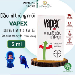 [ Dành cho hen suyễn - viêm xoang] Dầu Hít Thông Mũi Vapex HR 5ml