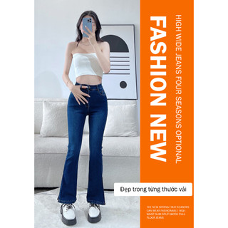 Quần jeans nữ ôm ống loe Guguno (Mẫu thật)