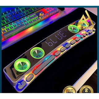 Loa Bluetooth LED RGB quang phổ 10 chế độ Led cao cấp - Tích hợp Đồng hồ + Nhiệt độ, Kết nối PC, TV - Soaiy SH39 cao cấp