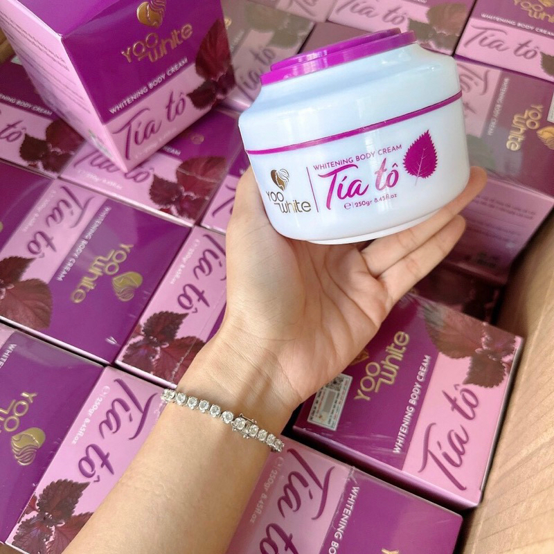 Kem Body Tía Tô Yoo  White- Kem dưỡng trắng da toàn thân tía tô 250g chính hãng