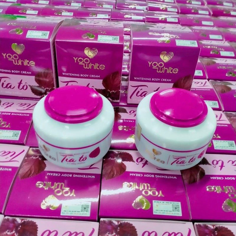 Kem Body Tía Tô Yoo  White- Kem dưỡng trắng da toàn thân tía tô 250g chính hãng