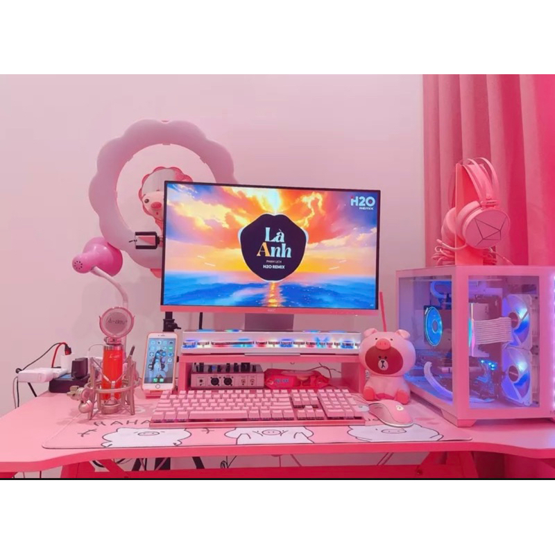 Loa Bluetooth LED RGB quang phổ 10 chế độ Led cao cấp - Tích hợp Đồng hồ + Nhiệt độ, Kết nối PC, TV - So