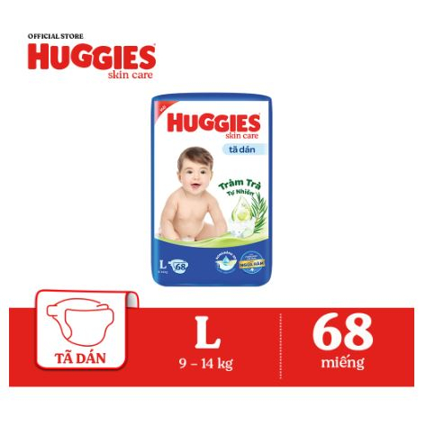 Tã Quần/ Dán Huggies Tràm Trà Tự Nhiên Dry M74+10/L68/XL62/XXL56 + Tặng 8 - ShopMeHeri