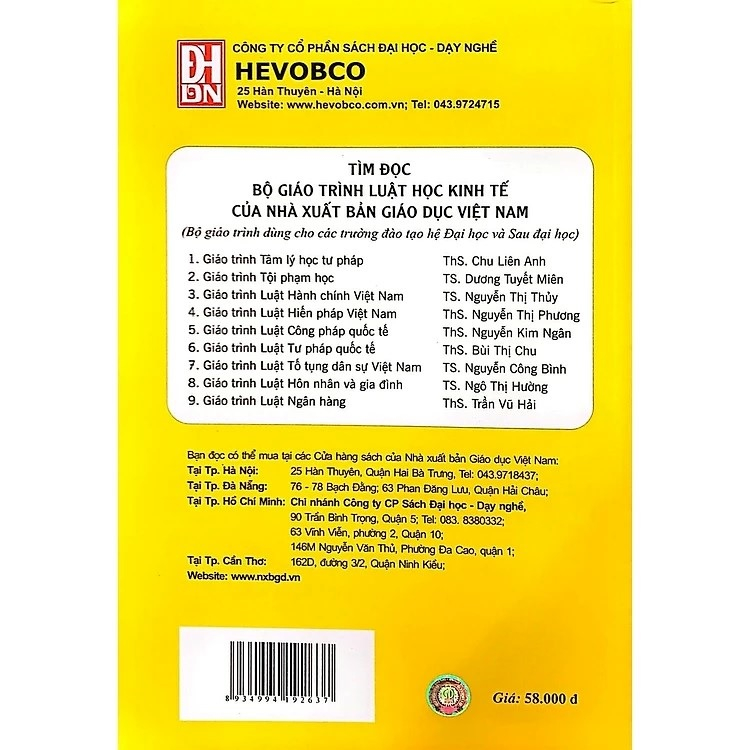 Sách - Giáo Trình Luật Hình Sự Việt Nam - Phần Chung