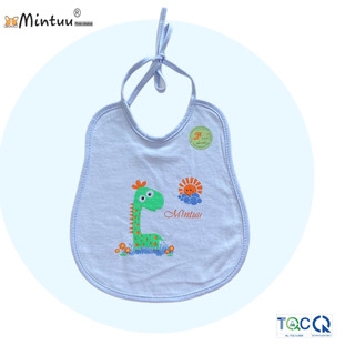 Yếm ăn dặm cho bé cột dây hình bầu lót nilong, vải 100% cotton, thương hiệu MINTUU - 2032 - 2034