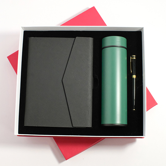 Giftset combo - Bộ quà tặng sổ da + bình giữ nhiệt và bút ký cao cấp