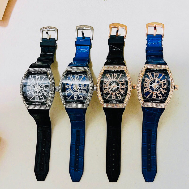 💐💐Đồng hồ Nam dây da, mặt bầu, thương hiệu frank muller nam -size :42mm, chống nước