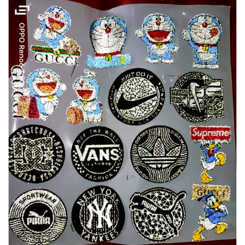 Hình ủi quần áo, hình cát ép nhiệt - Logo (16 hình size6cm)