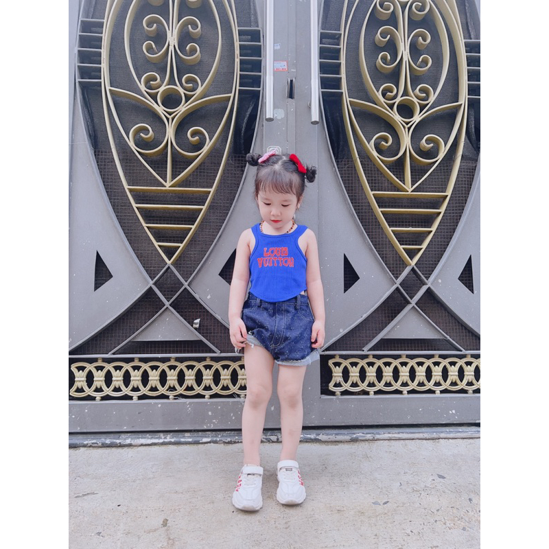 Set Áo Thun Quần Jean Xinh Bé Gái 2 Màu