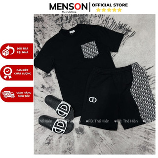 Bộ quần áo nam cổ tròn hàng hiệu chất mát Hàng Cao Cấp Menson MM16 Đồ bộ nam mùa hè hàng hiệu bền đẹp phom chuẩn 2023