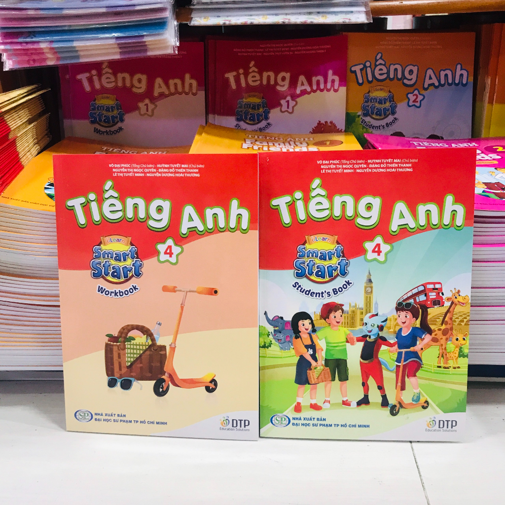 COMBO bìa bao Tiếng anh  smart start  lớp 4 theo chương trình mới