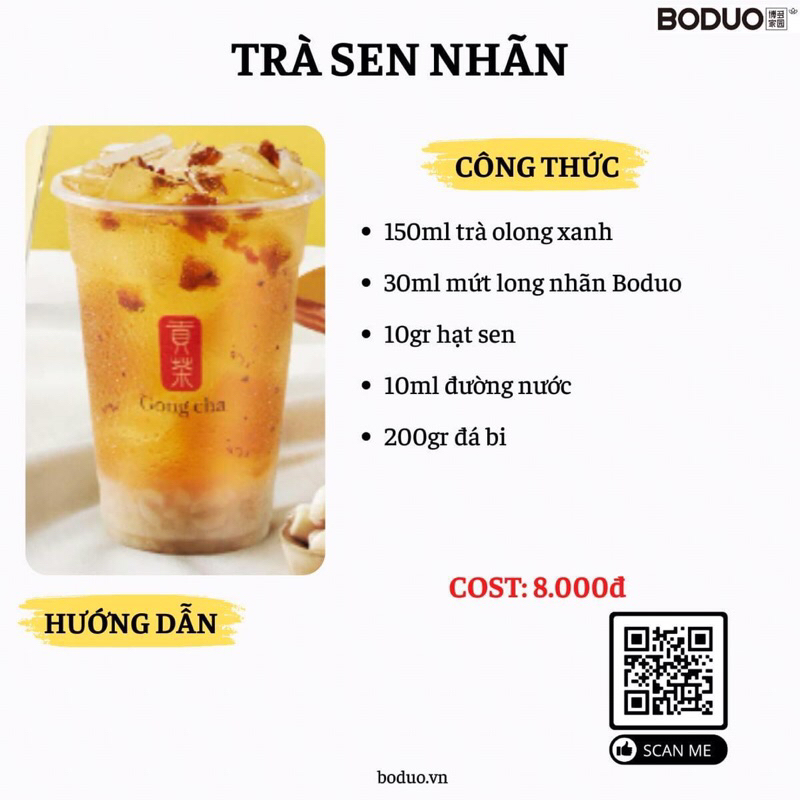 Mứt long nhãn Boduo túi 1kg