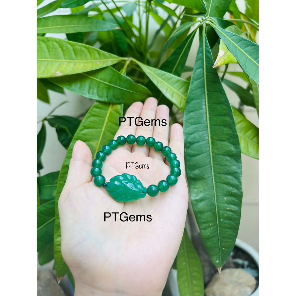 TẶNG KÈM QUÀ - Vòng Tay Hồ Ly Chúa đá Mã Não thiên nhiên may mắn cho đủ mệnh -PTGems