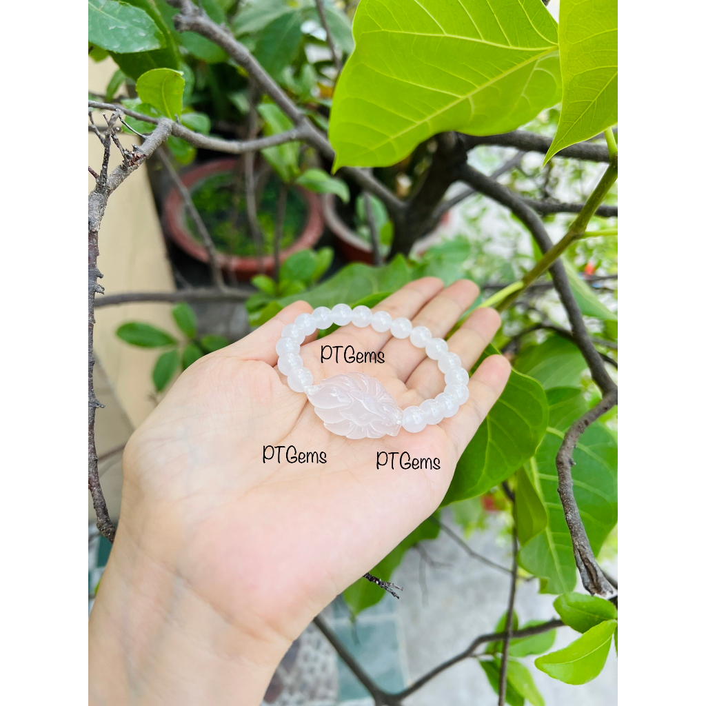 TẶNG KÈM QUÀ - Vòng Tay Hồ Ly Chúa đá Mã Não thiên nhiên may mắn cho đủ mệnh -PTGems