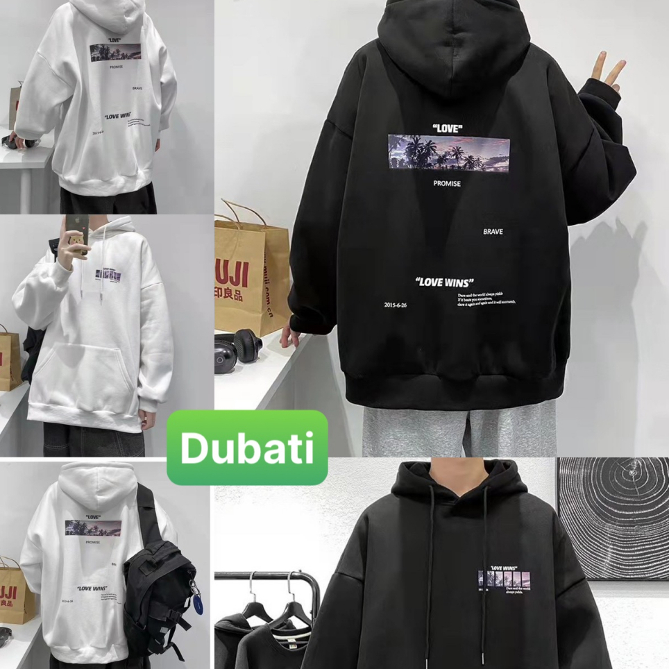 ÁO NỈ, ÁO KHOÁC HOODIE CHỮ LOVE SIÊU NGẦU NAM NỮ PHONG CÁCH SANG CHẢNH NEW - DUBATI FASHION