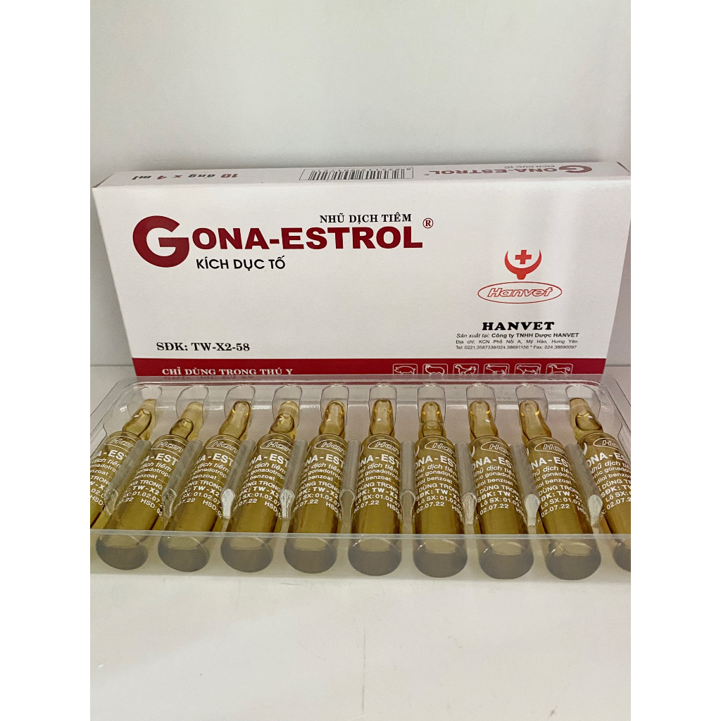 Tăng Khả Năng Thụ Thai Và Đẻ Nhiều Con GONA - ESTROL 4ml-8ml