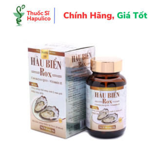  Hàu Biển ROX HDPHARMA tăng cường sinh lý nam bổ thận tráng dương sinh tinh - 30 viên  Hàu Biển ROX   