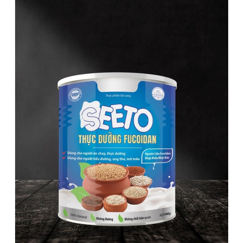 Thực dưỡng FUCOIDAN - Sữa SEETO dùng cho người ăn chay, tiểu đường, mỡ máu