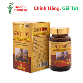  GOUT ROX thảo dược giảm acid uric giảm gút giảm sưng đau khớp - 50 viên  GOUT ROX  