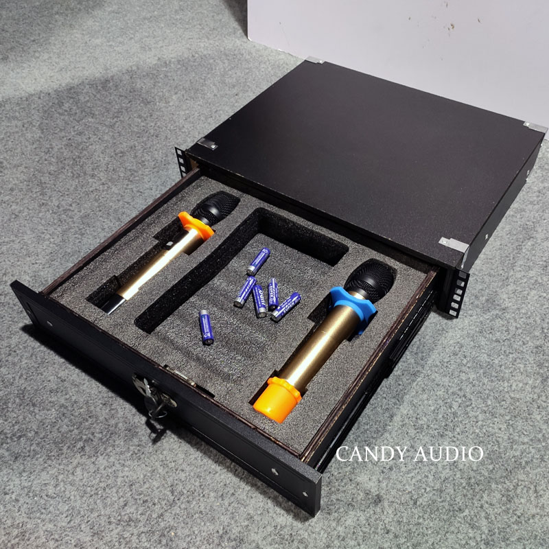 Ngăn Kéo Có Khóa  2U Phù Hợp Với Hộp Hàng Không  Công Trình Thiết Bị Thu Sóng Micro Gỗ