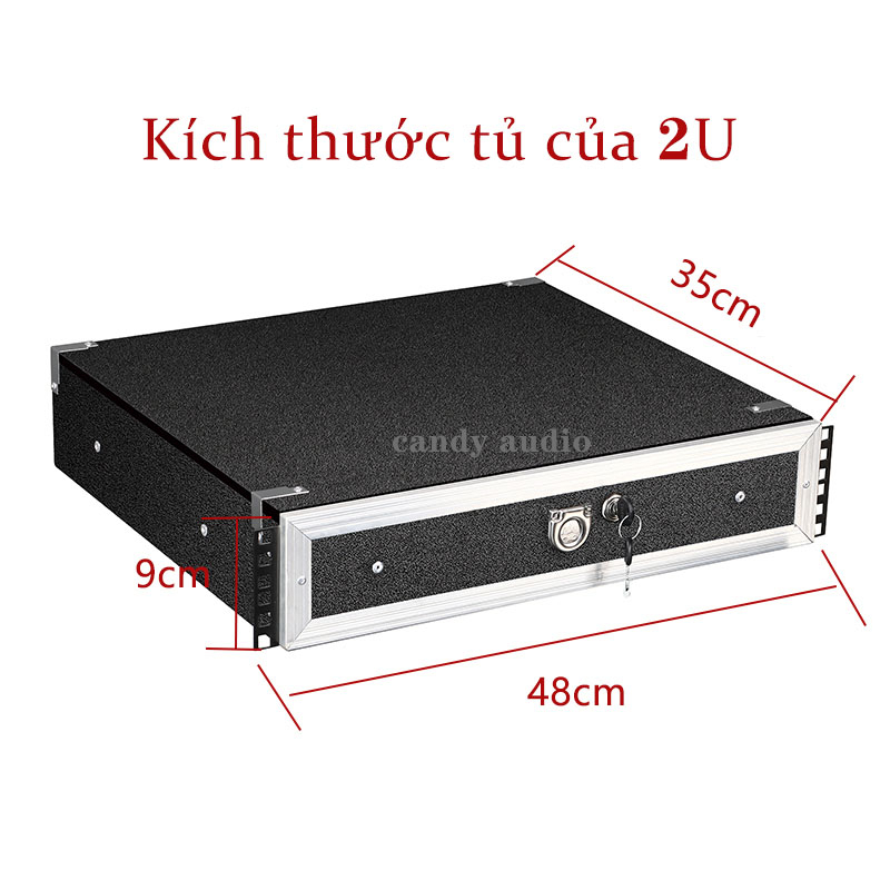 Ngăn Kéo Có Khóa  2U Phù Hợp Với Hộp Hàng Không  Công Trình Thiết Bị Thu Sóng Micro Gỗ