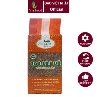 Gạo lứt đỏ hữu cơ cô tấm - túi 1kg - giá sỉ, date mới