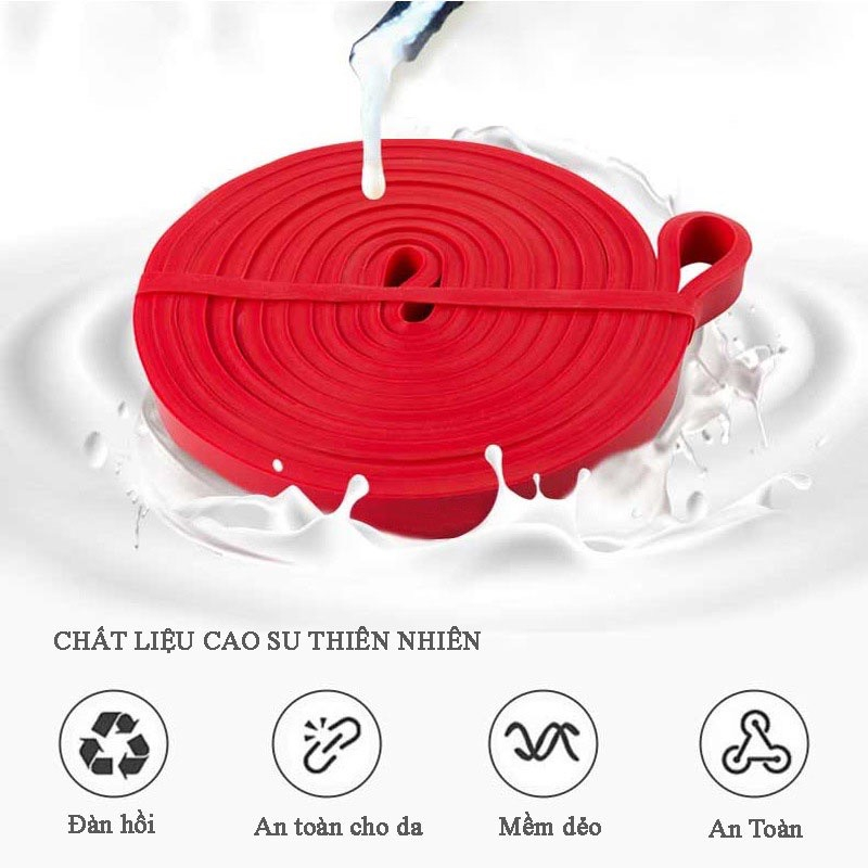 Dây kháng lực tập gym power band đàn hồi cao su tập tay chân mông vai đùi nam nữ - đàn hồi trợ lực kéo xà đơn - dododios