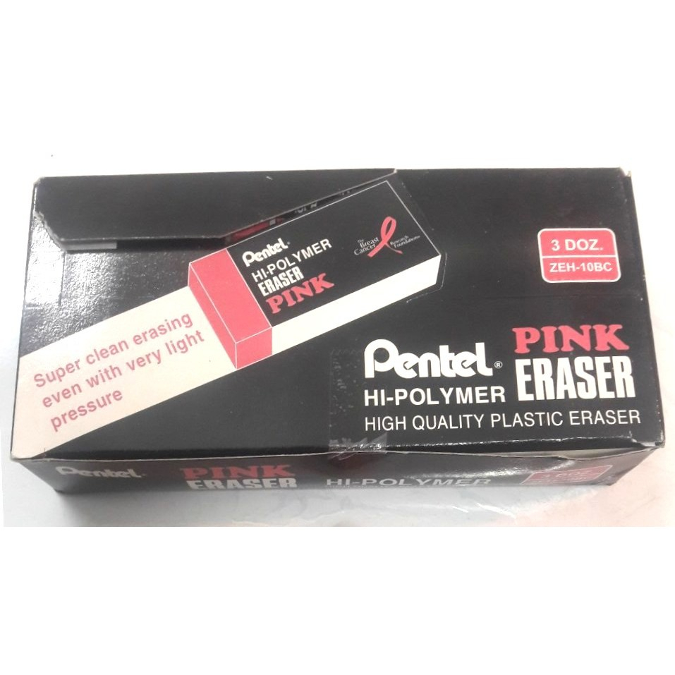 Tẩy Chì Hồng Cao Cấp Tẩy Siêu Sạch Pentel ZEH | ZEH 03/05/10PNK