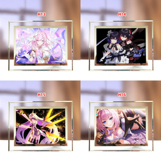 Tranh Kính Để Bàn Honkai Impact 3 (Elysia, Raiden Mei, Yae Sakura)