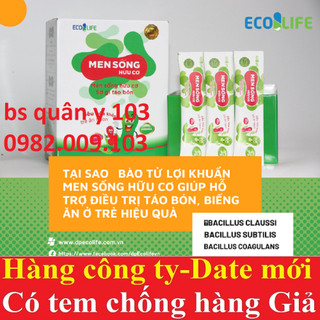 men sống hữu cơ Ecolife  cho bé ăn ngon,ngủ tốt,hết rối loạn tiêu hóa,tăng cân an toàn