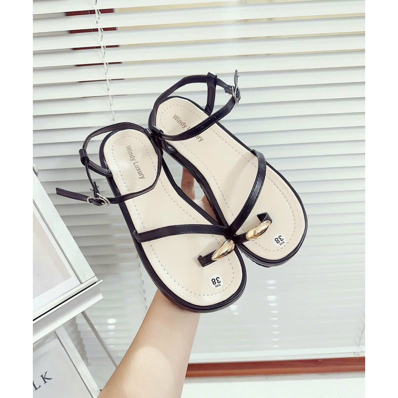 DÉP dạ SANDANL XỎ KHOÁ VIỀN XINH 😍