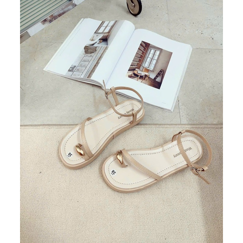 DÉP dạ SANDANL XỎ KHOÁ VIỀN XINH 😍