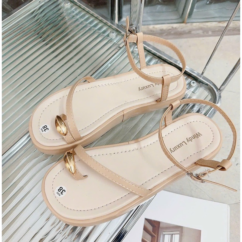 DÉP dạ SANDANL XỎ KHOÁ VIỀN XINH 😍