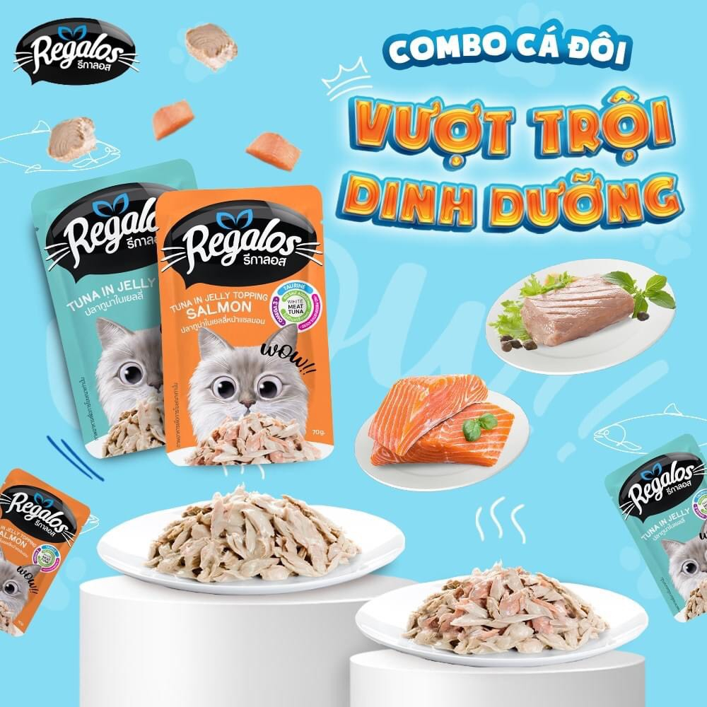 Pate Regalos Cho Mèo Chính Hãng Đủ Vị 70g