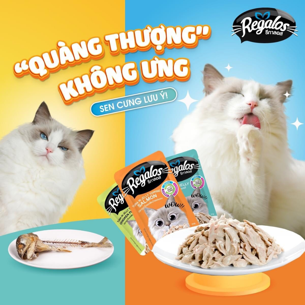 Pate Regalos Cho Mèo Chính Hãng Đủ Vị 70g