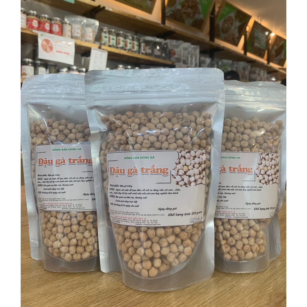 500g Đậu Gà Trắng hữu cơ -  - dành cho bữa ăn lành mạnh