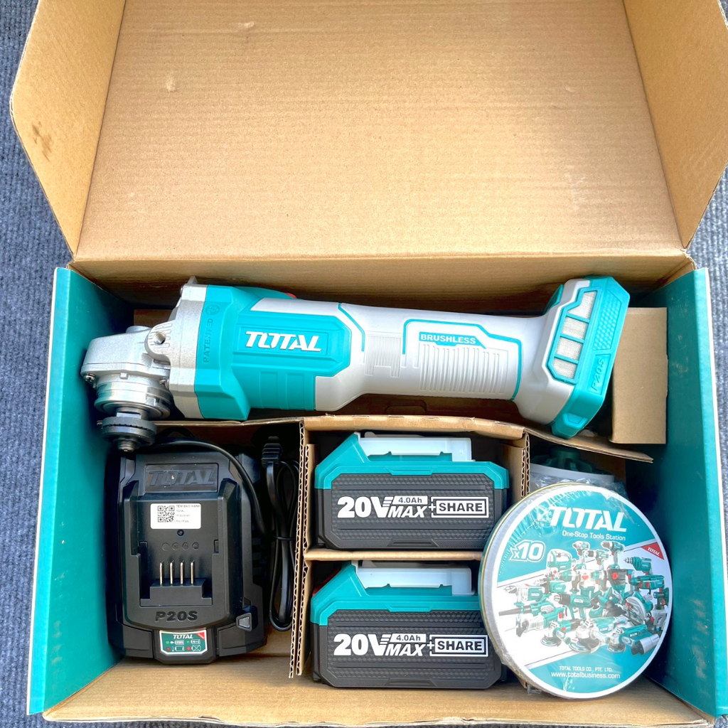 Máy mài, máy cắt cầm tay dùng pin Lithium 20V Total TAGLI2012582 TAGLI201072