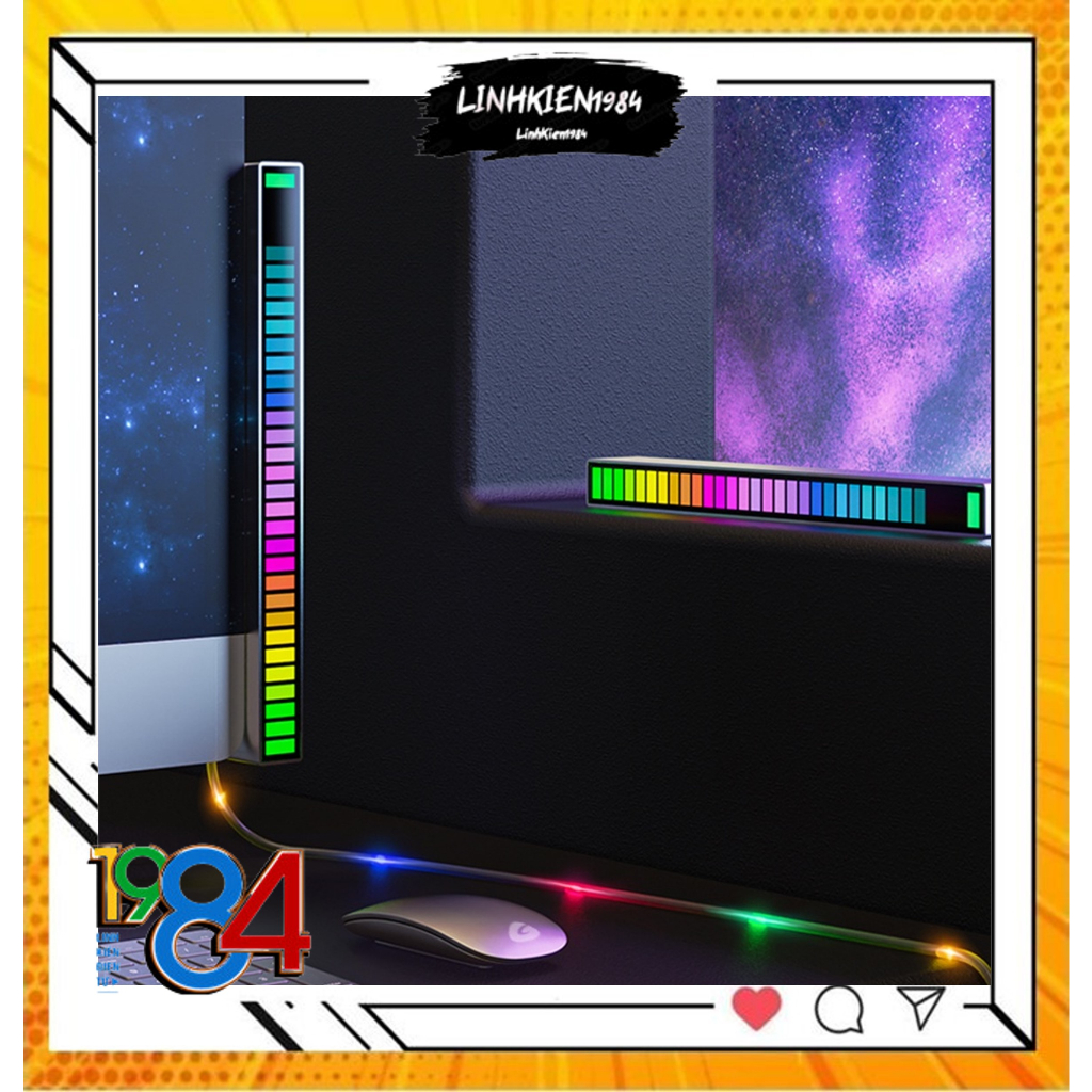 Đèn led RGB cảm biến âm thanh nháy theo nhạc