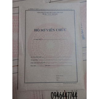 02 bộ hồ sơ viên chức theo thông tư số 07/2019/tt-bnv ngày 01/6/2019 của bộ trưởng bộ nội vụ